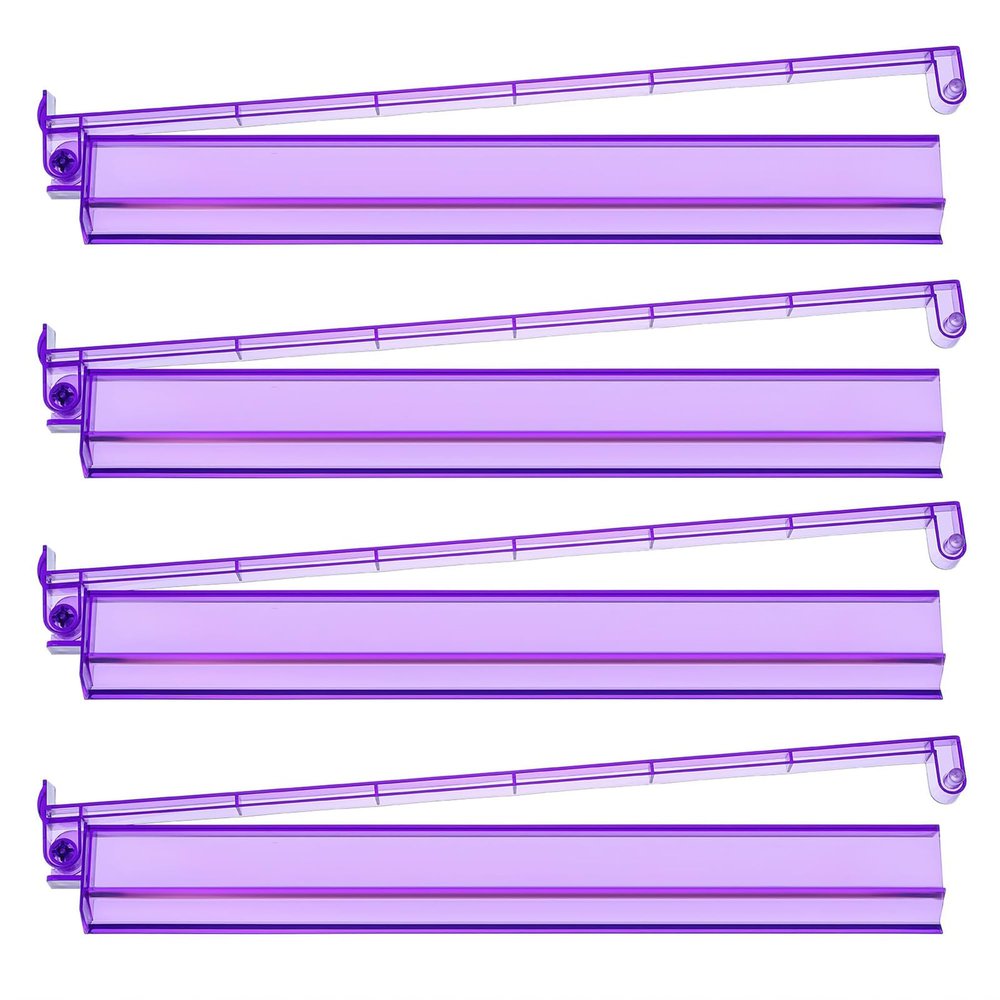 CHSSIH Mahjong Racks with Pushers, All-in-One Mahjong Tile Pushers,Modern American Tile Set of 4,Mahjong Tile Rack and Pusher for Board Game Accessories Purple