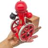 URFunModel Ball Top Hit and Miss Engine Model with Ignition System Wooden Stand, Water-Cooled Single-Cylinder 4-Stroke Mini Engine That Runs, Mechanical Metal Engine Set Gift -RTR view 3