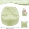 Handmade Mini Bean Bag Chair Compatible with Labubu, Soft Lazy Sofa with Pillow for 15-17cm Dolls, Cute Dollhouse Furniture Accessories for Doll Fans Collectors view 3