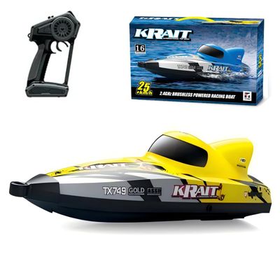 Actualia 25KM/H RC Jet Speedboat for Pool & Lake, 2.4GHz Brushless Electric Remote Control Boat with 1806 Motor, Never-Capsize Summer Water Toy for Hobbyists