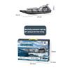 Actualia 20KM/H RC Speedboat for Pool & Lake, 2.4GHz High-Speed Electric Remote Control Boat with 390 Brushed Motor, Fast Summer Water Toy for Hobbyists view 4