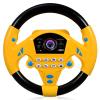 DOITOOL Kids Steering Wheel Toy, Simulated Driving Controller with Light and Music Electric Early Learning Educational Sounding Toy Pretend Driving Steering Wheel for Kids 3+ Years Old view 1