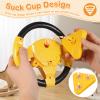 DOITOOL Kids Steering Wheel Toy, Simulated Driving Controller with Light and Music Electric Early Learning Educational Sounding Toy Pretend Driving Steering Wheel for Kids 3+ Years Old view 2