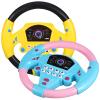 DOITOOL Kids Steering Wheel Toy with Light and Music 2 Pcs Simulated Driving Controllers with Suction Cups Interactive Electric Sound Pretend Play Car Steering Wheel for Early Learning Ages 3 view 1