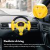 DOITOOL Kids Steering Wheel Toy with Light and Music 2 Pcs Simulated Driving Controllers with Suction Cups Interactive Electric Sound Pretend Play Car Steering Wheel for Early Learning Ages 3 view 4