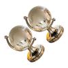 Abaodam 2pcs Miniature Crystal Globe Decor Geographic Globe Ornaments for Home Office Desk for Modern Space view 1