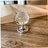 Abaodam 2pcs Miniature Crystal Globe Decor Geographic Globe Ornaments for Home Office Desk for Modern Space view 2