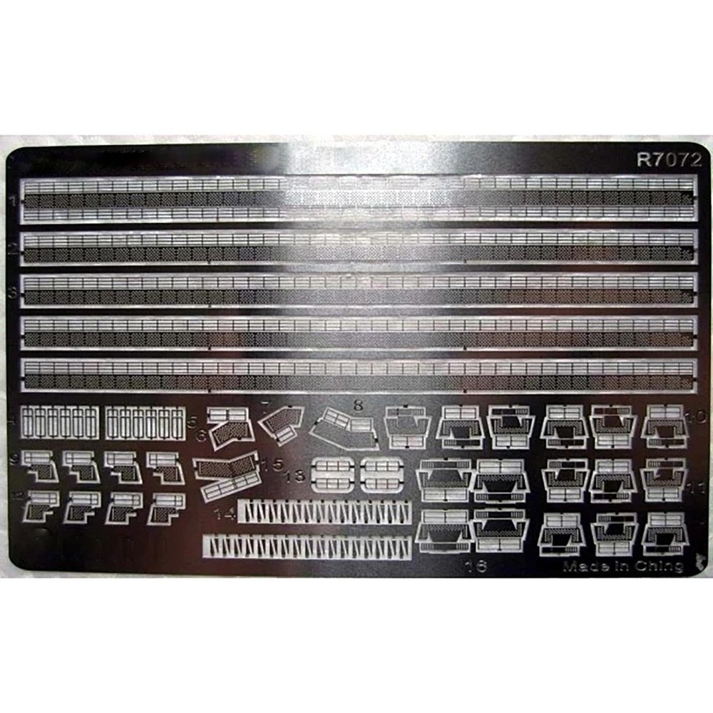 1/700 Scale US Aircraft Carrier Catwalk & Walkway PE Set  Universal Detailing Kit for Ship Modelers
