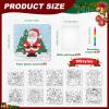 Arrowbash 30 Pack Color Your Own Christmas Jigsaw Puzzles for Kids Stackable Crayons Gift Bag DIY Religious Christmas Craft Paper Puzzle to Draw on view 2