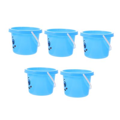 Abaodam 5Pcs Portable Sand Buckets Small Beach for Lightweight Material for Garden Sandbox and Outdoor Play