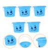 Abaodam 5Pcs Portable Sand Buckets Small Beach for Lightweight Material for Garden Sandbox and Outdoor Play view 3