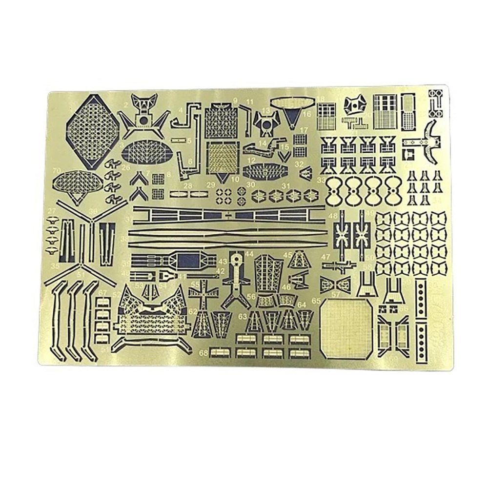 1/700 Scale Russian Slava-Class Cruiser PE Upgrade Set Photo-Etched Brass Detail Kit for Ship Model Enthusiasts
