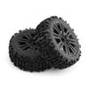 4PCS 1/8 RC Buggy Wheels & Tires Compatible with Arrma 1/8 Typhon 6S 17mm Wheel Hex Pre-glued for Arrma Typhon 6S 3S RC Off Road Car-Typhon-B-White view 2