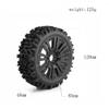 4PCS 1/8 RC Buggy Wheels & Tires Compatible with Arrma 1/8 Typhon 6S 17mm Wheel Hex Pre-glued for Arrma Typhon 6S 3S RC Off Road Car-Typhon-B-White view 3