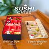 3D Printed 32PCS Sushi Chess Board Set  The Sushi Roll Themed Travel Portable Chess Set, Food Chess Pieces for Strategy Enthusiast and Family Strategy Game view 2