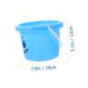 Abaodam 5Pcs Sand Buckets for Beach Fun Material Comfortable Handle Creative Sand Pail for Kindergarten Play Sky Blue view 2