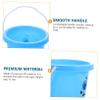 Abaodam 5Pcs Sand Buckets for Beach Fun Material Comfortable Handle Creative Sand Pail for Kindergarten Play Sky Blue view 3
