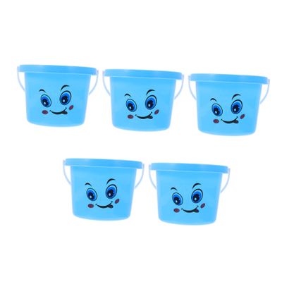 BESPORTBLE 5Pcs Sand Buckets Blue Beach for Boys and Sand Playing Tools for Backyard Garden and Outdoor Fun Promotes Hand Coordination and Imaginative Play