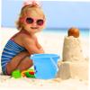 BESPORTBLE 5Pcs Sand Buckets Blue Beach for Boys and Sand Playing Tools for Backyard Garden and Outdoor Fun Promotes Hand Coordination and Imaginative Play view 4