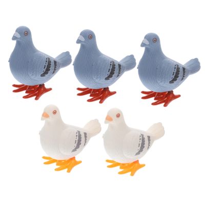 BESPORTBLE 5Pcs Wind Up Clockwork Pigeon for Vintage Playthings Safe Educational and Home Decoration with Random Colors Random Color