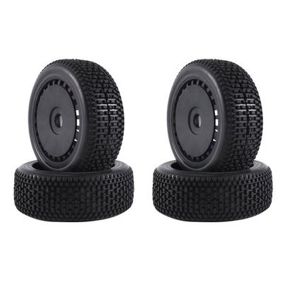 4PCS 1/8 RC Buggy Wheels & Tires Compatible with Arrma 1/8 Typhon 6S 17mm Wheel Hex Pre-glued for Arrma Typhon 6S 3S RC Off Road Car-Typhon-A-Black