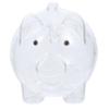 FRCOLOR Transparent Glass Piggy Bank for Pig Shaped Coin Storage Box Household Money Saving Jar Fun Educational to Develop Saving Habit and Organize Coins view 1