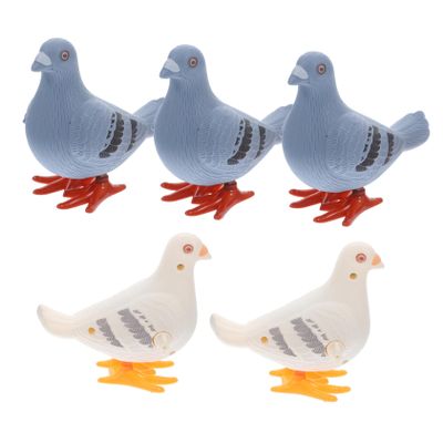 Beaupretty 5Pcs Wind Up Pigeon for Adorable Clockwork Playthings with Portable Design Interactive to Coordination and Imagination Fun Indoor Outdoor Decor Random Color