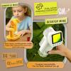2 inch 1080P Microscope for Kids,4-in-1 Handheld & Desktop Digital Zoom 100X-1600X Digital,6 LED Lights,Includes 4 Blank & 2 Prepared Slides,Kids Microscope Educational Science Toy Age 8-12 (White) view 3