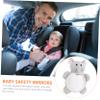 Beaupretty Cartoon Car Seat Mirror for Safety Acrylic Rearview Monitor with Easy Installation Newborn Travel Accessory for Secure Driving and Fun Observation view 3