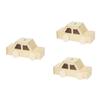 Abaodam 3pcs Wooden Piggy Banks DIY for Unfinished Blank Car Shaped Coin Change Containers Creative Hand Painting Craft for Childrens Savings and Home Decoration view 1