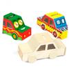 Abaodam 3pcs Wooden Piggy Banks DIY for Unfinished Blank Car Shaped Coin Change Containers Creative Hand Painting Craft for Childrens Savings and Home Decoration view 4