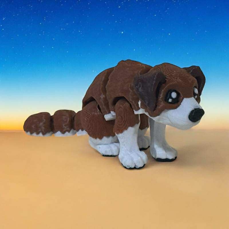 Articulated Dog (b) | Home Dcor and Office Desk Toys | Autism, ADHD, Sensory | 3D Printed Gift