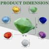 9 Master Emerald Plush Toy Set with 7 Chaos Emeralds (2.5 Gems Inside)  Soft Stuffed Collectors Display  Gamer Gift for Fans  Green, Red, Blue, Yellow, Purple, Cyan & Gray view 3