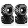 4pcs 133mm 1 10 Scale Buggy Tires with 12mm Hex Wheels Compatible with 1 10 RC Buggy Upgrade Parts(Black A) view 1