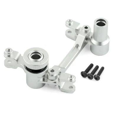 Steering Bellcranks Servo Horn Arm 8543 Metal Steering Assembly Upgrade Part Compatible with 1 7 Scale RC Desert Racer Compatible with Various Models(Silver)
