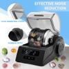 Rock Tumbler Kit Adults - Rock Polisher Tumbler with Noise Reduction Cover, Speed&Timer Control, Includes 4 Polishing Grits, Rough Gemstones, Learning Guide etc.Black view 3