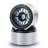 2.9inch Beadlock Metal Wheel Rims Compatible with 1/6 Scale RC Cars Like SCX6 AXI05000 AXI05001 Trail Honcho Upgrade Parts(Titanium 2PCS) view 1