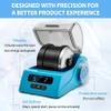 Rock Tumbler Kit Adults - Rock Polisher Tumbler with Noise Reduction Cover, Speed&Timer Control, Includes 4 Polishing Grits, Rough Gemstones, Learning Guide etc.Blue view 2