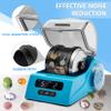 Rock Tumbler Kit Adults - Rock Polisher Tumbler with Noise Reduction Cover, Speed&Timer Control, Includes 4 Polishing Grits, Rough Gemstones, Learning Guide etc.Blue view 3