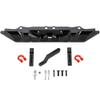 1/10 RC Crawler Car Aluminum Rear Bumper with D-Rings Trailer Hook and Lights Upgrade Part Compatible with Various Models(Rear Bumper D) view 1