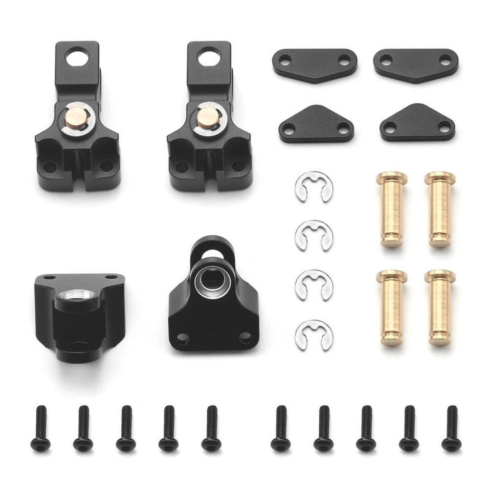 RC Trailer Model Car Upgrade Parts Steel Shock Absorber Suspension Leaf Spring Set with Lifting Lugs Compatible with 1 14 Scale Vehicles(C)