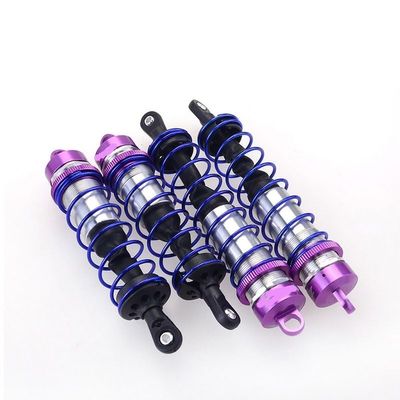 4pcs Shock Absorber 120mm Front 140mm Rear Metal Shock Absorber Suspension for HPI Trophy Flux 107016 RC Racing Car 1/8 Truggy ZD Racing(4pcs Purple Combo)