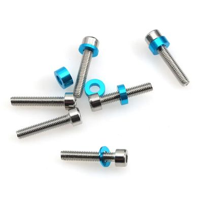 24pcs Metal Gasket Spacer Set 5 8mm 53539 Compatible with 1 10 Scale RC Cars Including TT01 TT02 XV01 XV02 Models Upgrade Accessories