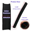 2 PCS 18.7*1.37*1.37inches Stroller Armrest Handle Cover,Pushchair Handlebar Sleeve,Universal Protective Case Grip Bar Covers Replacement Removable Toddler Pram Bumper Dust Proof Handle Gloves(Black) view 2