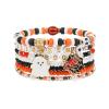 Briutn Spooky Halloween Beaded Bracelets Set with Ghost Spider Charms Halloween Jewelry view 1