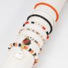 Briutn Spooky Halloween Beaded Bracelets Set with Ghost Spider Charms Halloween Jewelry view 2