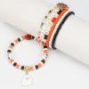 Briutn Spooky Halloween Beaded Bracelets Set with Ghost Spider Charms Halloween Jewelry view 3