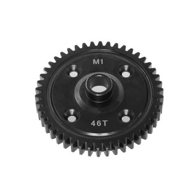 46T 52T M1 Steel Metal Spur Gear Main Gear Upgrade Part Compatible with 1 8 Scale RC Cars(46T)