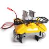 1/10 Scale V8 Engine Cover Motor Heat Sink Cooling Fan Radiator Compatible with 1/10 RC Car Parts Simulation Model Accessory(Yellow) view 1