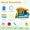 BOUNTECH Inflatable Water Slide, 8-in-1 Playhouse Bouncy Castle Water Slide 3-12 Years Old with Slide, 480w Blower, Splash Pool, Basketball Hoop, Outdoor Water Bounce House for Kids Backyard Gifts view 4